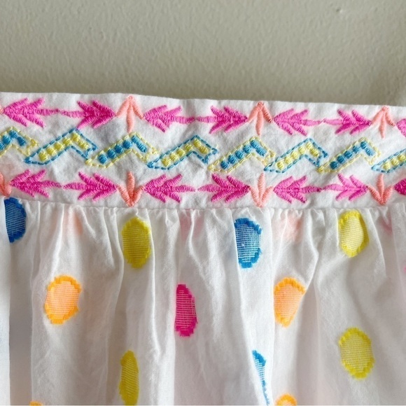 Lilly Pulitzer Byrde Top, Embroidered with Pom-Pom Hem, Adjustable Straps, XS - Picture 4 of 11